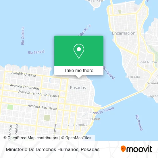Ministerio De Derechos Humanos map