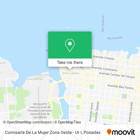 Comisaría De La Mujer Zona Oeste - Ur I map