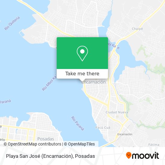 Playa San José (Encarnación) map