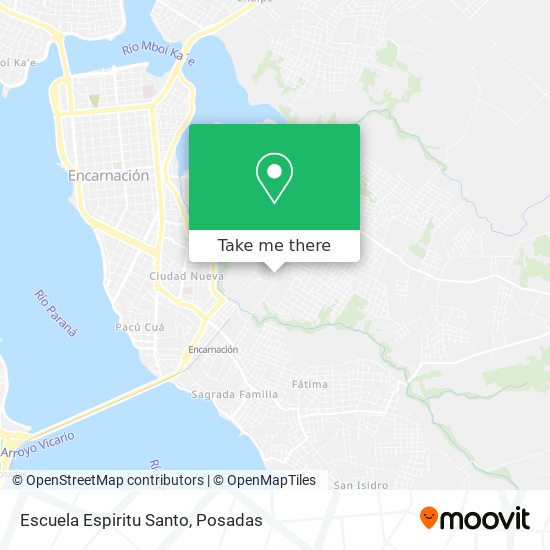 Escuela Espiritu Santo map