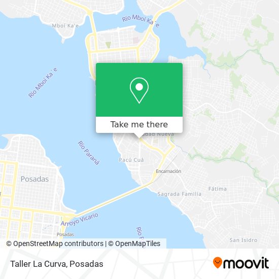 Mapa de Taller La Curva