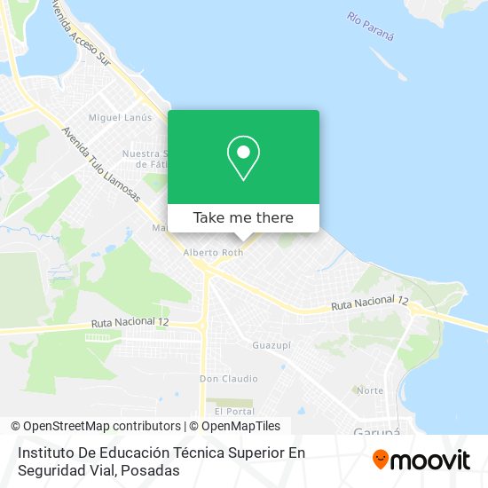 Instituto De Educación Técnica Superior En Seguridad Vial map