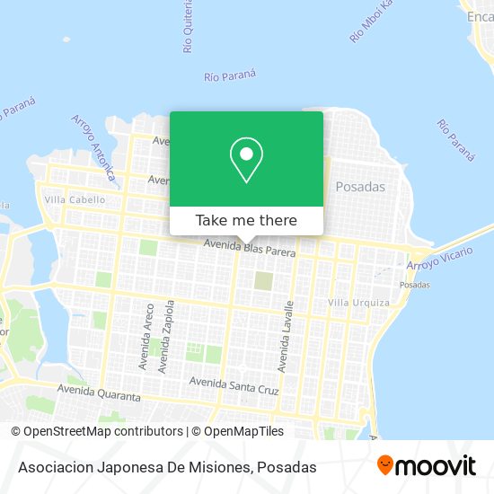 Mapa de Asociacion Japonesa De Misiones