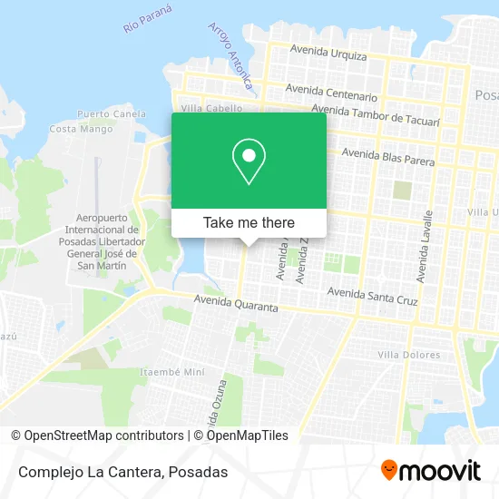 Complejo La Cantera map