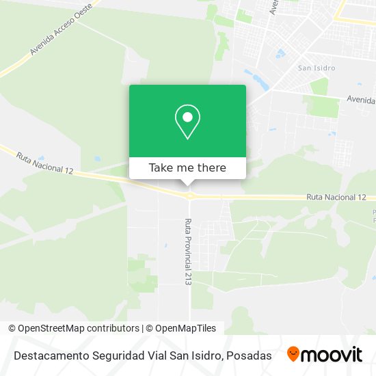 Destacamento Seguridad Vial San Isidro map