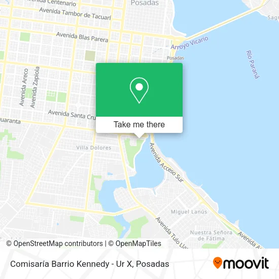 Comisaría Barrio Kennedy - Ur X map
