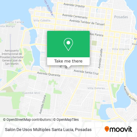 Mapa de Salón De Usos Múltiples Santa Lucía