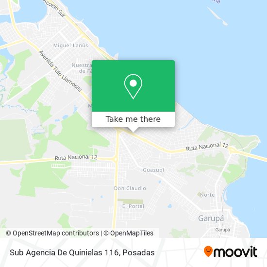 Mapa de Sub Agencia De Quinielas 116
