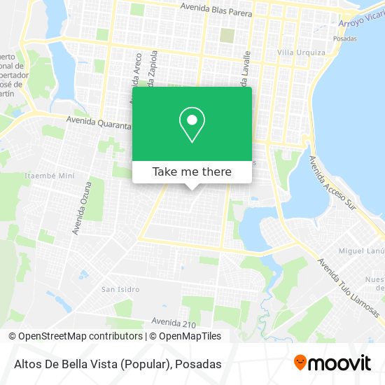 Mapa de Altos De Bella Vista (Popular)