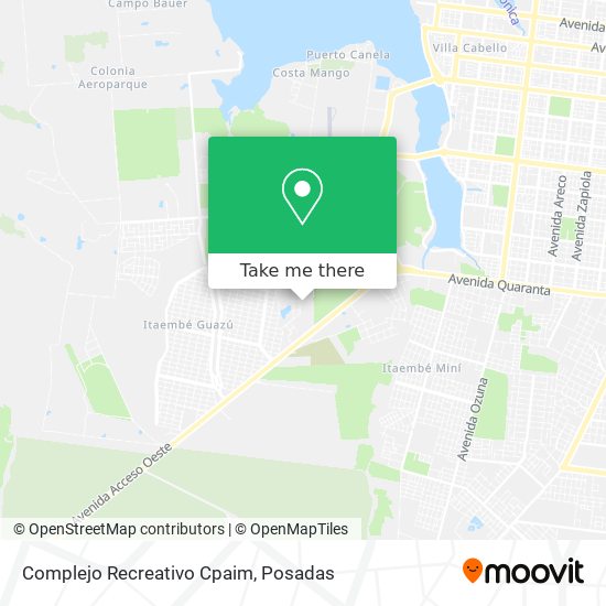 Mapa de Complejo Recreativo Cpaim