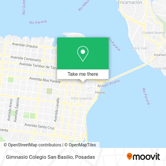 Gimnasio Colegio San Basilio map