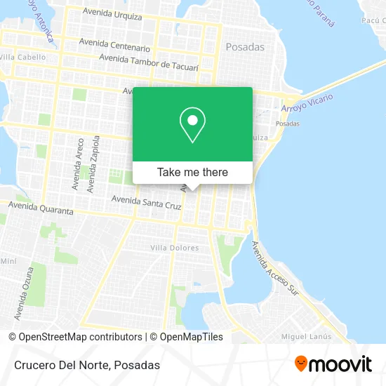 Crucero Del Norte map