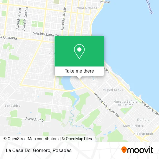 La Casa Del Gomero map