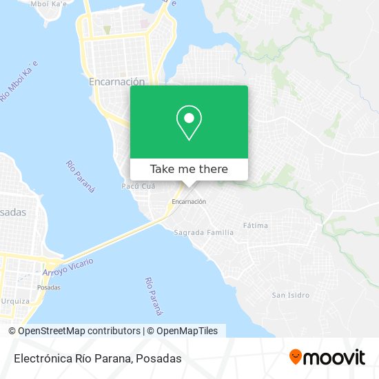 Electrónica Río Parana map
