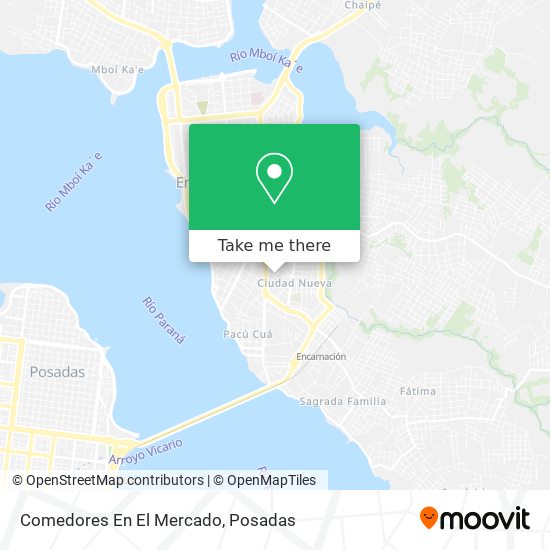 Comedores En El Mercado map