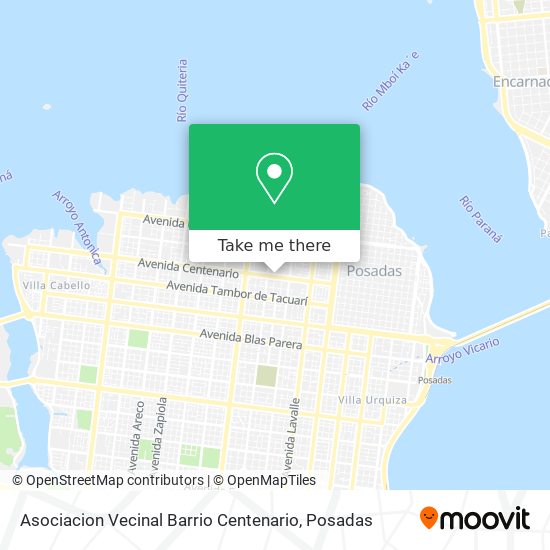 Asociacion Vecinal Barrio Centenario map