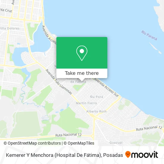 Mapa de Kemerer Y Menchora (Hospital De Fátima)