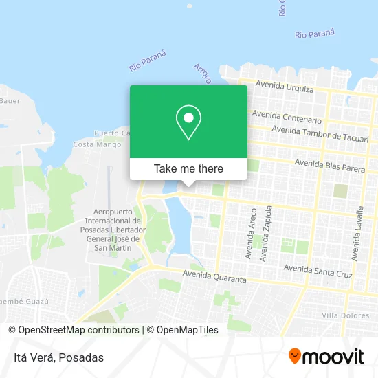 Itá Verá map