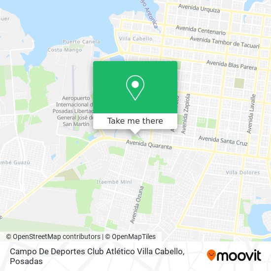 Campo De Deportes Club Atlético Villa Cabello map