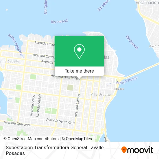 Subestación Transformadora General Lavalle map
