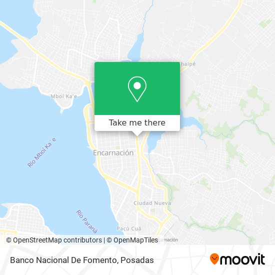 Mapa de Banco Nacional De Fomento