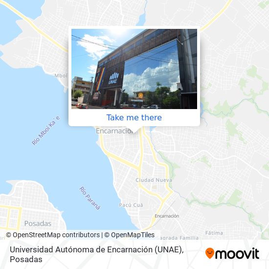 Universidad Autónoma de Encarnación  (UNAE) map