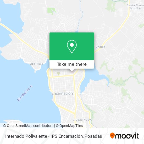 Internado Polivalente - IPS Encarnación map