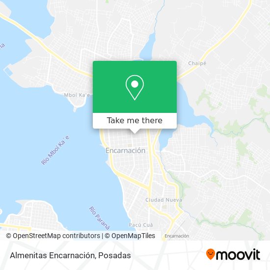 Almenitas Encarnación map