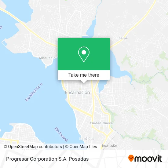 Progresar Corporation S.A map