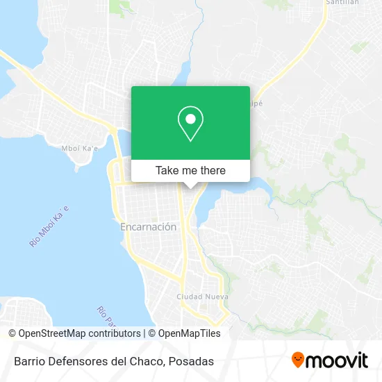 Barrio Defensores del Chaco map