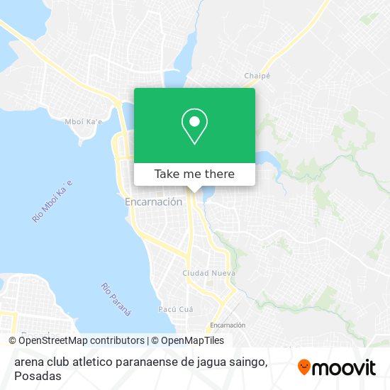 arena club atletico paranaense de jagua saingo map