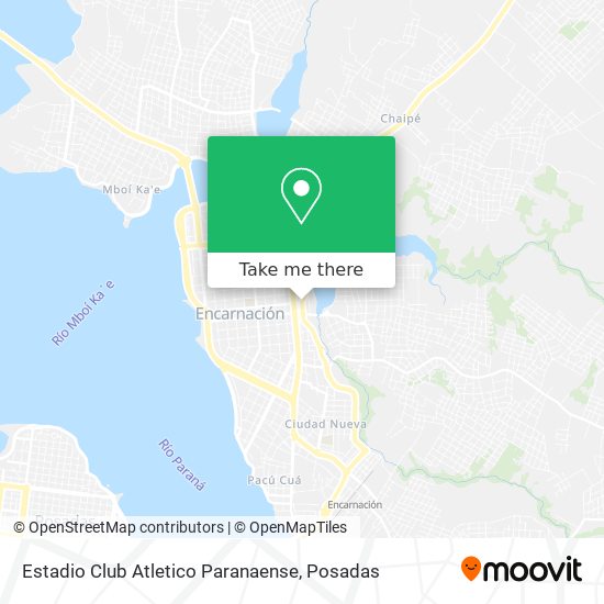 Mapa de Estadio Club Atletico Paranaense