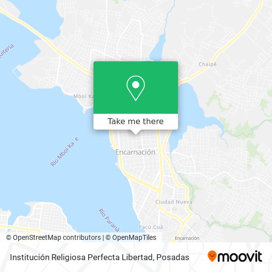 Mapa de Institución Religiosa Perfecta Libertad