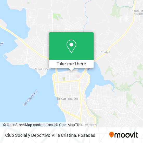 Club Social y Deportivo Villa Cristina map