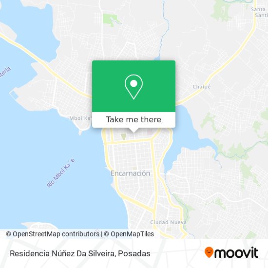 Mapa de Residencia Núñez Da Silveira