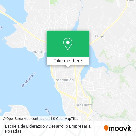 Mapa de Escuela de Liderazgo y Desarrollo Empresarial