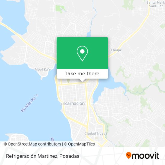 Mapa de Refrigeración Martinez