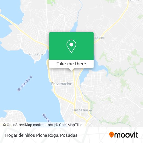 Mapa de Hogar de niños Piché Roga