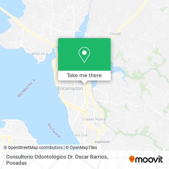Mapa de Consultorio Odontológico Dr. Oscar Barrios