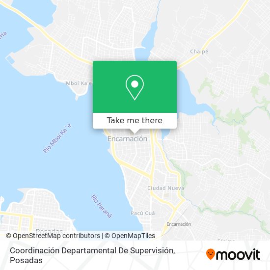 Mapa de Coordinación Departamental De Supervisión