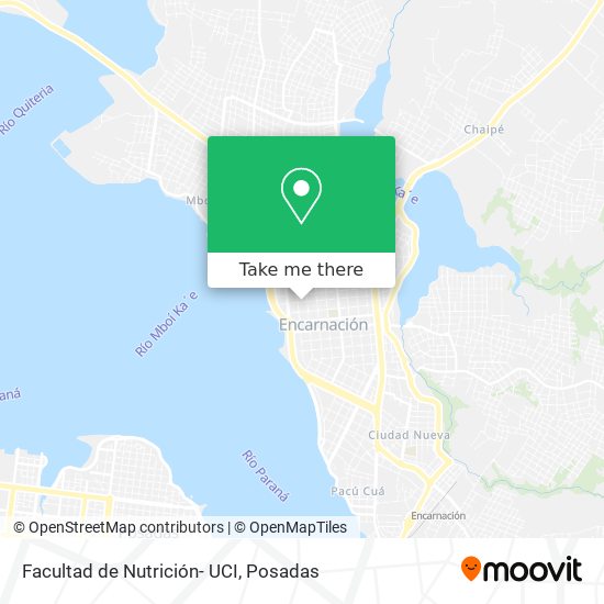 Facultad de Nutrición- UCI map