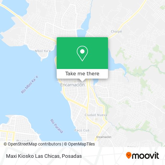 Maxi Kiosko Las Chicas map