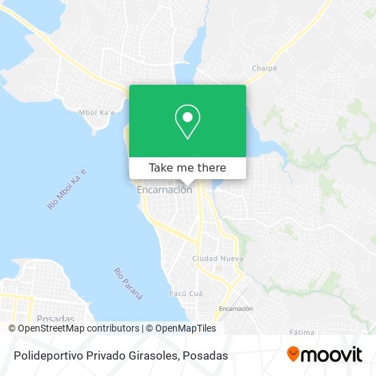Mapa de Polideportivo Privado Girasoles