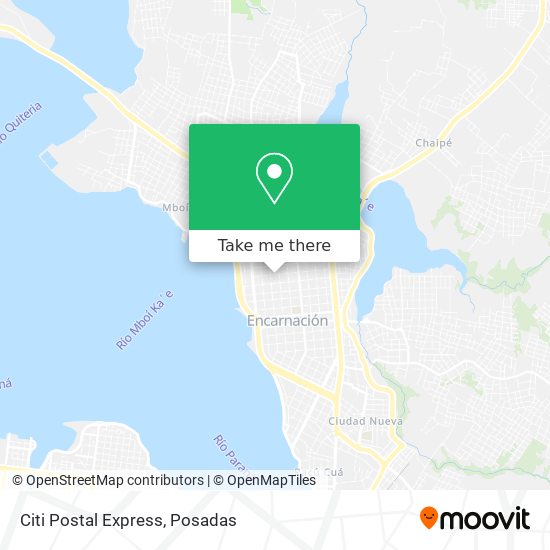 Mapa de Citi Postal Express