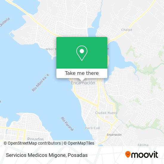 Mapa de Servicios Medicos Migone