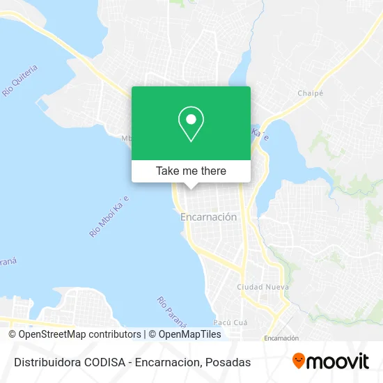 Distribuidora CODISA - Encarnacion map