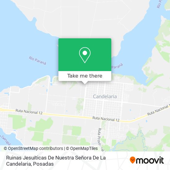 Ruinas Jesuíticas De Nuestra Señora De La Candelaria map