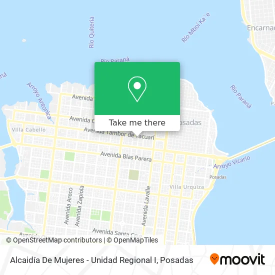 Mapa de Alcaidía De Mujeres - Unidad Regional I