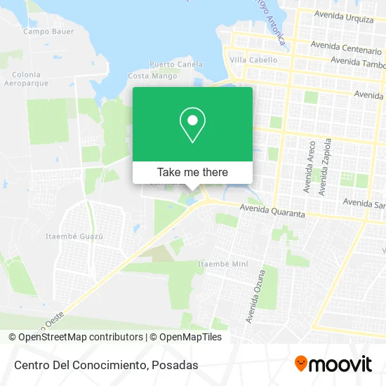 Centro Del Conocimiento map