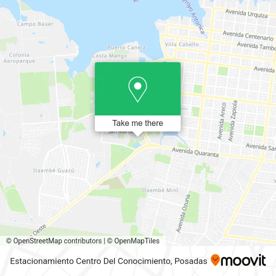 Estacionamiento Centro Del Conocimiento map